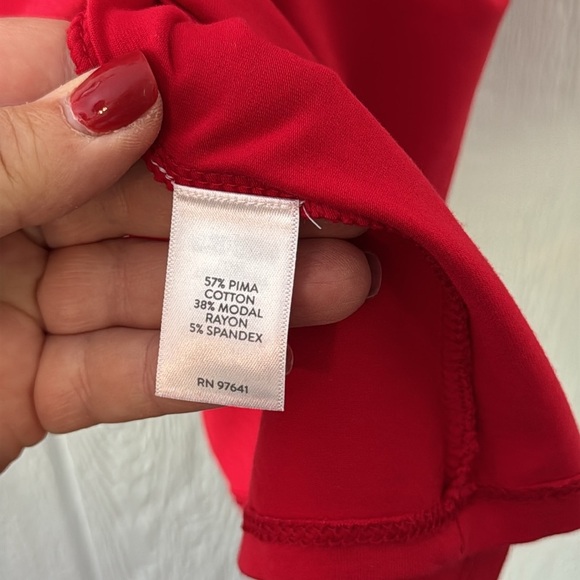 J. Jill Side-Button Shift Dress | 2X | Cherry Red - Picture 8 of 9